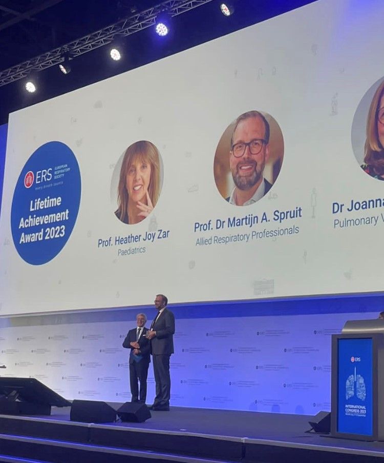 ERS Lifetime achievement award 2023 Martijn Spruit